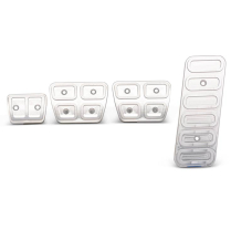 1967-69 Camaro 4 Piece Pedal Cover Kit - Clear Anodized