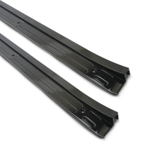 1964-67 Chevelle & GM A-Body Door Sill Plates - Gloss Black