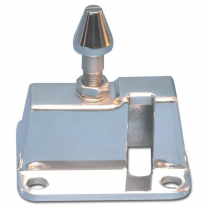 1965 Chevelle & Malibu Hood Latch Assembly - Clear Anodized