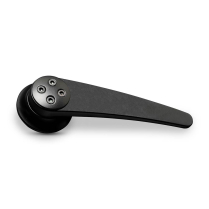 Smooth Inside Door Handles with 1/2" 16 Spline - Matte Black