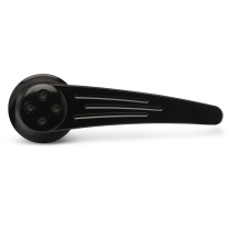 Milled Inside Door Handles with 1/2" 16 Spline - Gloss Black