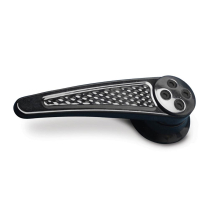 Diamond Inside Door Handles w/1/2" 16 Spline - Gloss Black