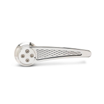 Diamond Inside Door Handles with 1/2" 16 Spline - Polished