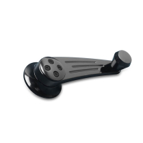 Ball Milled Window Cranks with 1/2" 16 Spline - Gloss Black