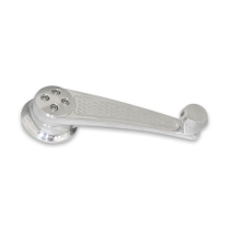 Ball Milled Window Cranks with 1/2" 16 Spline - Clear Coated