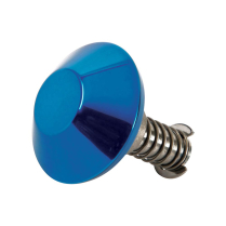 Stainless Mush Cleat Quick Release Tie Down - Gloss Blue