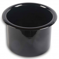 Medium 3-3/8" x 3" Deep Spun Alum Drink Holder - Gloss Black