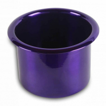 Medium 3-3/8" x 3" Deep Spun Alum Drink Holder- Gloss Purple