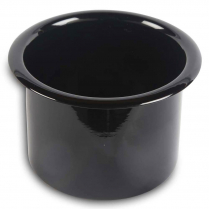 Small 3" x 2-7/8" Deep Spun Alum Drink Holder - Gloss Black