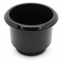 Large 3-3/4" x 3-1/8" Deep Billet Drink Holder - Gloss Black