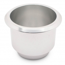 Large 3-3/4" x 3-1/8" Deep Billet Drink Holder - Clear Anod