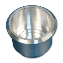 Large 3-3/4" x 3-1/8" Deep Billet Drink Holder - Machined