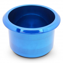 Medium 3-3/8" x 2-13/16" Deep Billet Drink Holder Gloss Blue