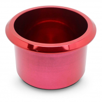 Medium 3-3/8" x 2-13/16" Deep Billet Drink Holder- Gloss Red
