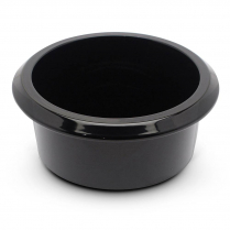 Small 3"x1-1/2" Short Billet Alum Drink Holder - Gloss Black