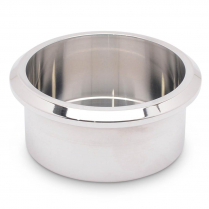 Small 3" x 1-1/2" Short Billet Alum Drink Holder - Clr Coat