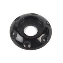 Dimpled LED Accent Washer 1/4" ID x 7/8" OD - Black Anodized