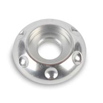 Dimpled LED Accent Washer 1/4" ID x 7/8" OD - Clear Anodized