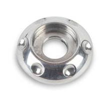 Dimpled LED Accent Washer 1/4" ID x 7/8" OD - Clear Coat