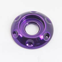 Dimpled LED Accent Washer 5/16" ID x 1" OD - Gloss Purple
