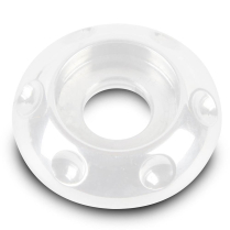 Dimpled LED Accent Washer 5/16" ID x 1" OD - Gloss White