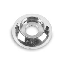 Plain Accent Washer #10 ID x 3/4" OD - Polished Aluminum