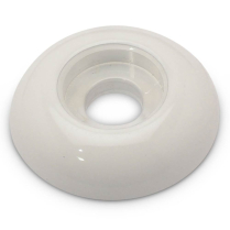 Plain Accent Washer #10 ID x 3/4" OD - Gloss White