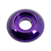 Plain Alum Accent Washer 1/4" ID x 7/8" OD - Gloss Purple