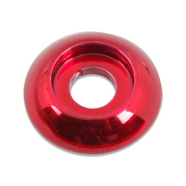 Plain Alum Accent Washer 5/16" ID x 1" OD - Gloss Red