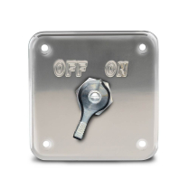 Battery Disconnect Switch and Panel - Clear Anodized