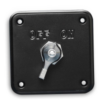 Battery Disconnect Switch and Panel - Matte Black