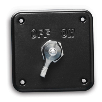 Battery Disconnect Switch Panel w/Alt Cutout - Matte Black