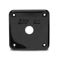 Battery Disconnect Panel Mount w/o Switch - Black Anodized