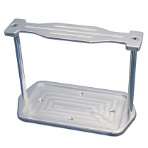 Aluminum Optima D51 Strap Style Battery Box - Clear Anodized
