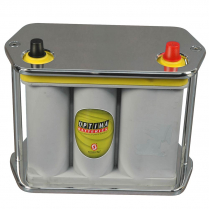 Aluminum Optima D51 Smooth Battery Box - Polished