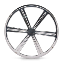 12" Wheel Style Subwoofer Grill - Bright Polished Finish