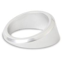 Angled Gauge Bezel for 2-1/16" Gauges - Clear Anodized