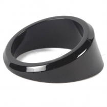 Angled Gauge Bezel for 4-5/8" Gauges - Black Anodized