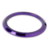 Billet Flat Gauge Bezel for 2-1/16" Gauges - Gloss Purple
