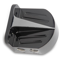 Billet Universal Oil Filter Head - Black Anodized