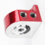 Billet Universal Oil Filter Head - Gloss Red