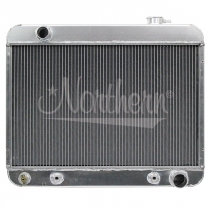 1966-67 Nova V8 Down Flow Alum Radiator - 24-1/2" x 20-3/8"