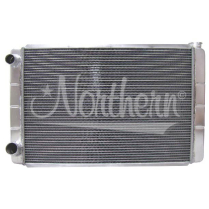 Race Pro Radiator 19 x 31 Double Pass In/Out on Left Side