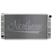 Race Pro Radiator Ford & Mopar 16 x 31 In on RH Out on LH