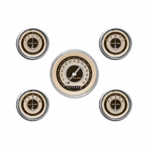 Nostalgia VT 5 Gauge Kit 3-3/8" Speedo & 4 2-1/8" - SHC