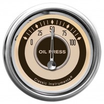 Nostalgia VT 2-1/8" 0-100 PSI Oil Press Gauge - SHC