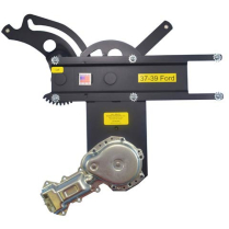 1937-39 Ford 2-Door Sedan Power Window Kit w/Chrome Switches