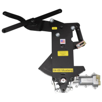 1964-66 Mustang Front P/Window w/o Vent Kit w/Chr Switch