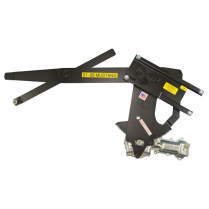 1967-68 Mustang Frt P/Window Kit w/o Vent w/Chrome Switches