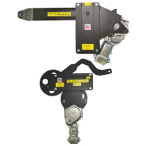 1971-73 Mustang HT & Conv Frt/Rear Power Window Kit w/Chr Sw